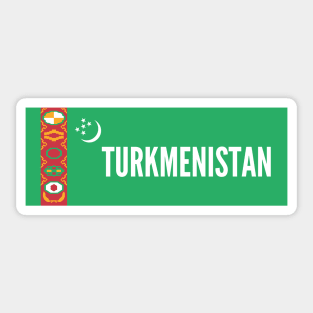 Turkmenistan Flag Sticker